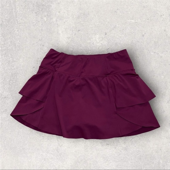 Athleta Dresses & Skirts - Athleta PURPLE RUFFLE SKORT